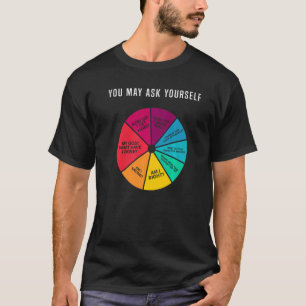 Camiseta Gráfico circular de letras retro de música de los 