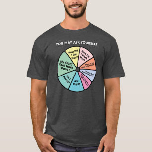 Camiseta Gráfico circular de letras retro de música de los