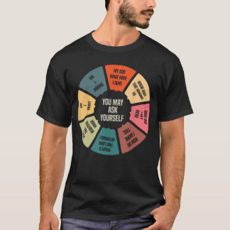Camiseta Gráfico circular de letras retro de música de los 