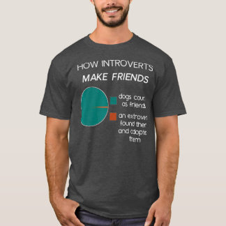 Camiseta Gráfico circular Introvert Funny Introverts