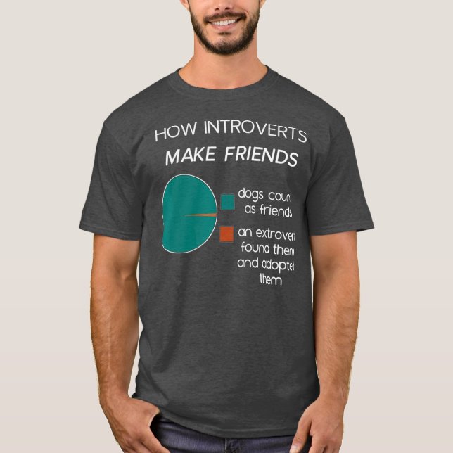 Camiseta Gráfico circular Introvert Funny Introverts (Anverso)