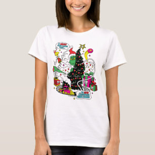 Camiseta Gráfico colorido de Navidad del Grinch