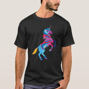 Camiseta Gráfico colorido de unicornios de Unicornio