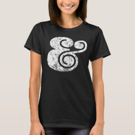 Camiseta Gráfico con problemas de Ampersand "&" | BL White 