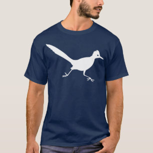 Camiseta Gráfico corriente del pájaro blanco del Roadrunn