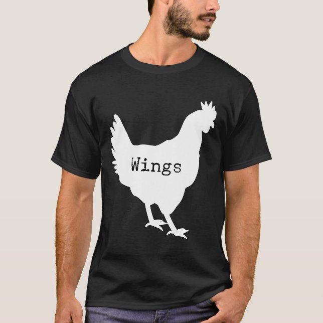 Camiseta Gráfico de ala de pollo (Anverso)