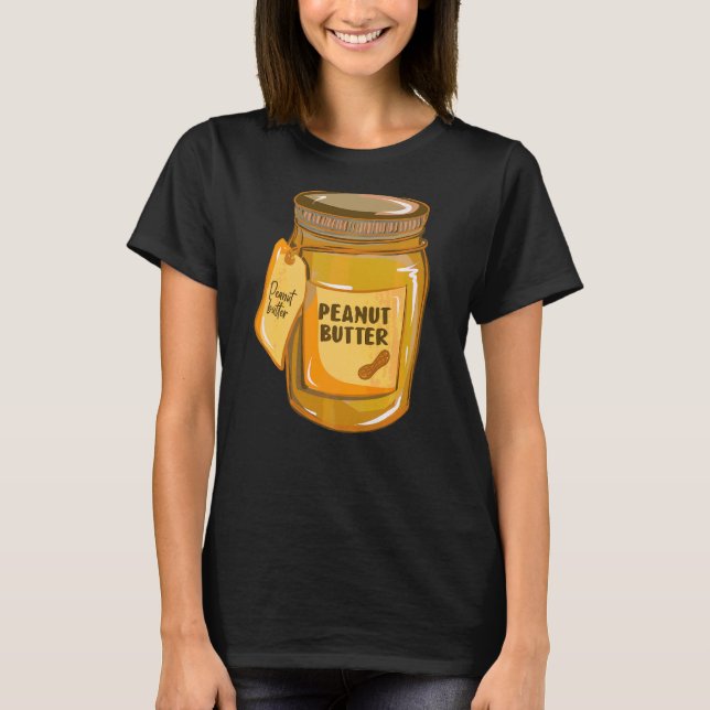 Camiseta Gráfico de alimentos de maní con mantequilla de ma (Anverso)