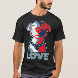 Camiseta Gráfico de amor de Pitbull