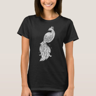 Camiseta Gráfico de animales de raza de pavo real
