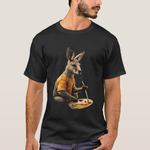 Camiseta Gráfico de animales wallaby con motivo de vida sil