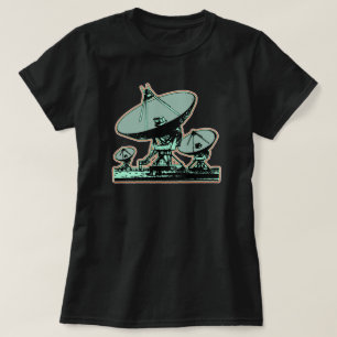 Camiseta Gráfico de antena parabólica retro