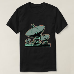 Camiseta Gráfico de antena parabólica retro