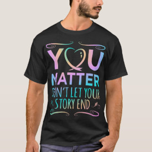Camiseta Gráfico de apoyo a la conciencia de suicidio feliz