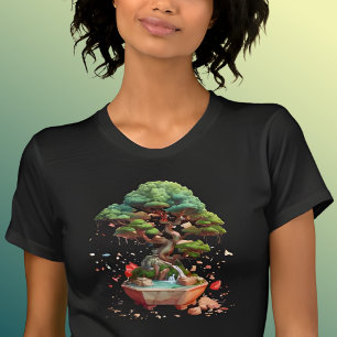 Camiseta Gráfico de árbol bonsai
