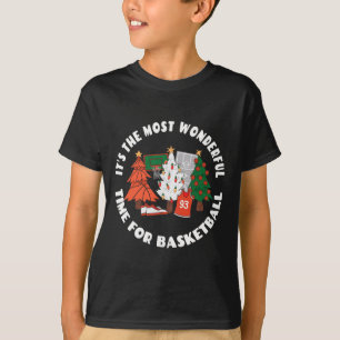 Camiseta Gráfico de Árboles de Navidad de baloncesto - Balo