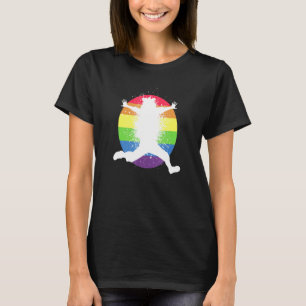 Camiseta Gráfico de arte cosmopolita de color del arco iris