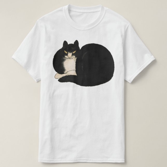 Camiseta Gráfico de arte de gato (Diseño del anverso)