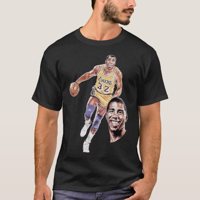 Camiseta Gráfico de arte Magic Johnson (Anverso)