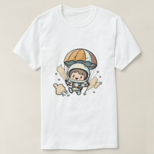Camiseta Gráfico de astronauta de dibujos animados lindo sa