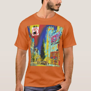 Camiseta Gráfico de avenidas japonesas de Tokio
