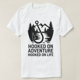 Camiseta Gráfico de Aventura de Aventura para Pesca de Pesc