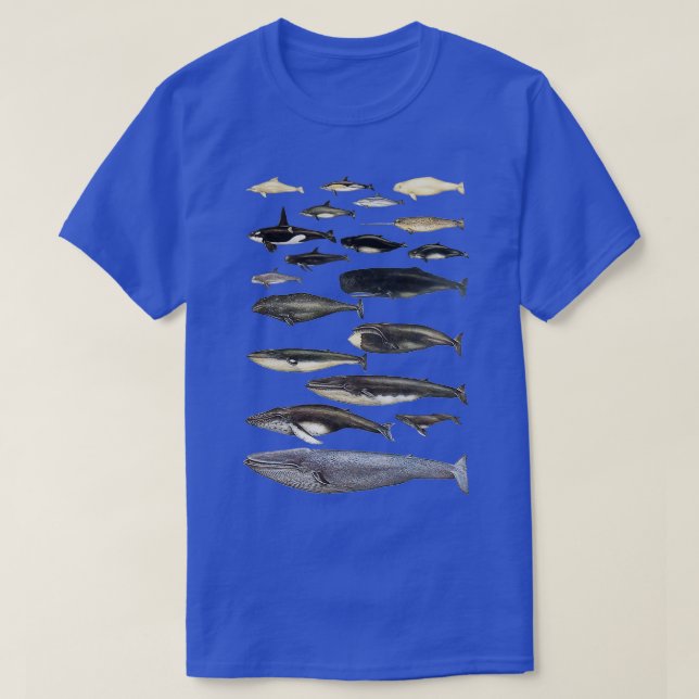 Camiseta Gráfico de ballenas (Diseño del anverso)