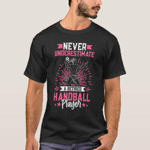 Camiseta Gráfico De Balonmano Para Chicas Mujeres Jugadoras