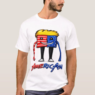 Camiseta gráfico de bandera de américa ropa de hombre