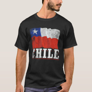 Camiseta Gráfico De Bandera De Chile Para Hombres Mujeres H