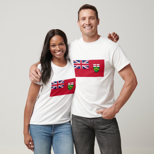 Camiseta Gráfico de bandera de Ontario (Unisexo)