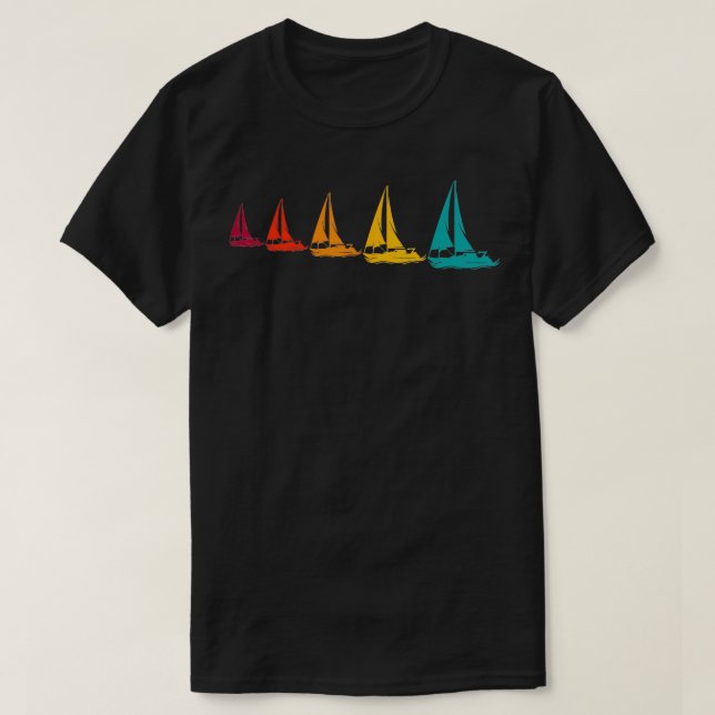Camiseta Gráfico De Barcos De Vela Para Marinos (Diseño del anverso)