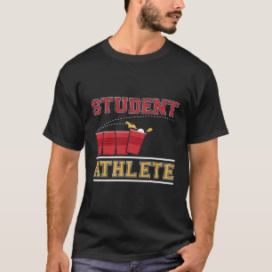 Camiseta Gráfico de Beer Pong, atleta estudiantil