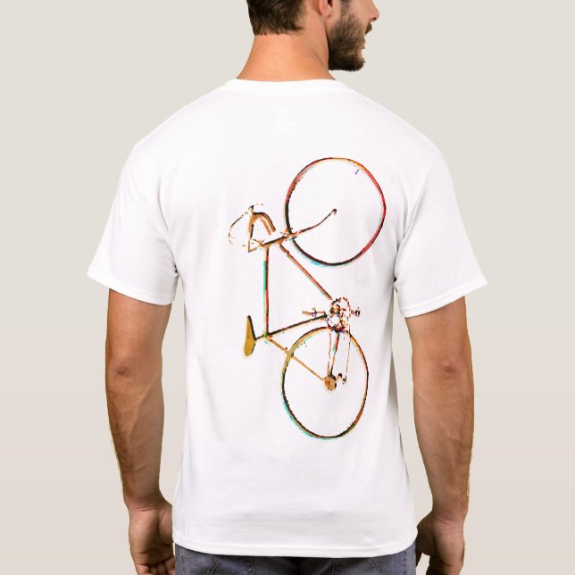 Camiseta gráfico de bicicleta fría.bicicleta para ciclistas (Reverso)