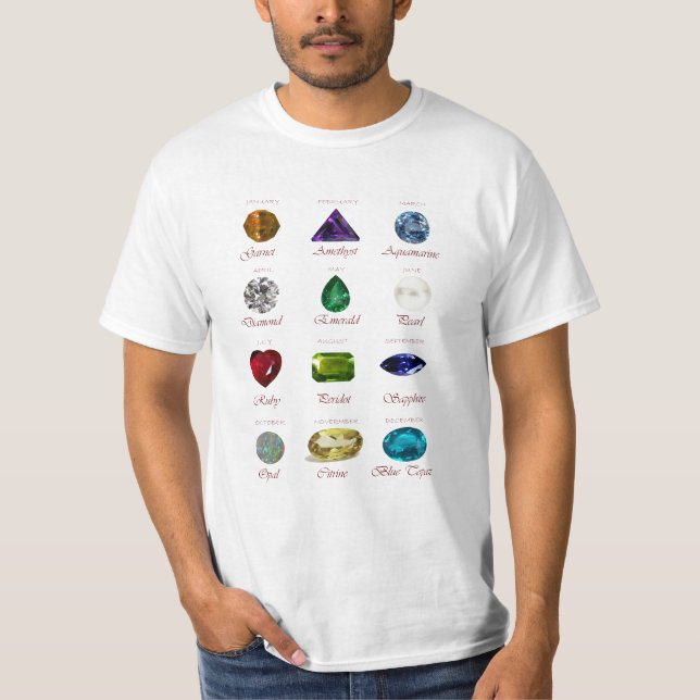 Camiseta Gráfico de Birthstone (Anverso)