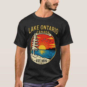 Camiseta Gráfico de bloque de color de puesta de sol Pop-Ar