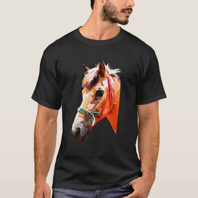 Camiseta Gráfico de caballo colorido 1 (Anverso)