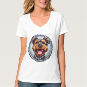 Camiseta Gráfico de cachorro adorable para uso diario infor