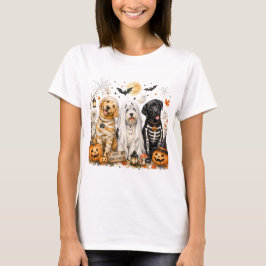 Camiseta Gráfico de cachorro de Halloween lindo