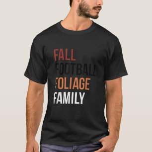 Camiseta Gráfico de caída de la familia Foliage Fall