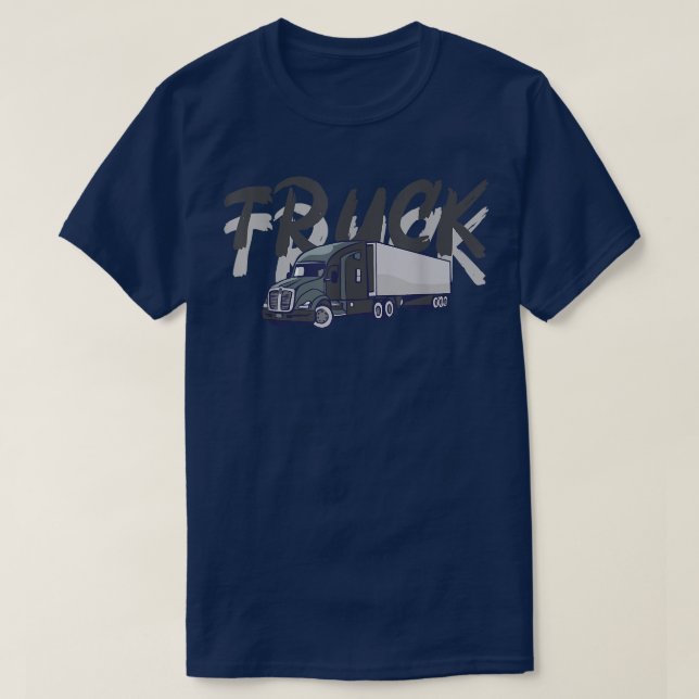 Camiseta Gráfico de camiones para conductores de camiones (Diseño del anverso)