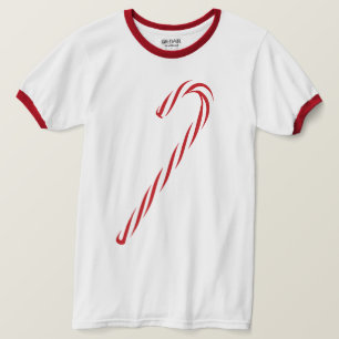 Camiseta Gráfico de Candy Cane