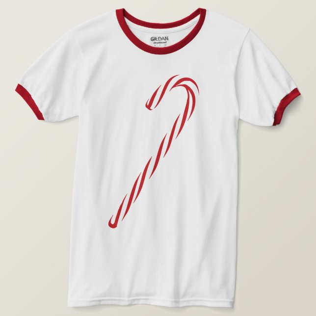 Camiseta Gráfico de Candy Cane (Anverso del diseño)