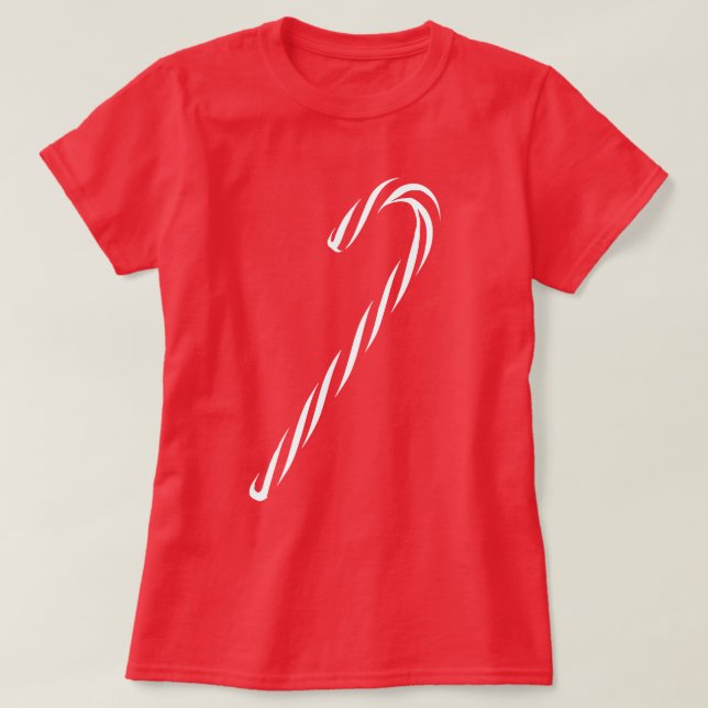 Camiseta Gráfico de Candy Cane (Diseño del anverso)