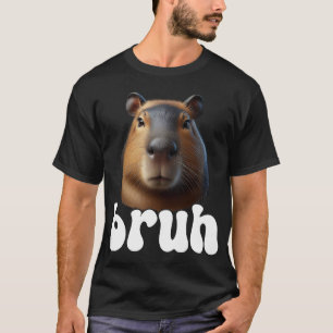 Camiseta Gráfico de Capibara Bruh Meme