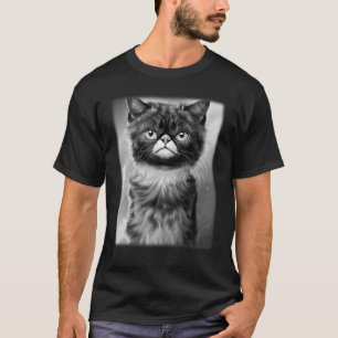 Camiseta Gráfico de cara de gato animal mascota estampado g