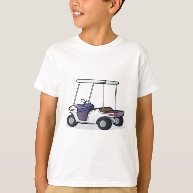Camiseta gráfico de carrito de golf (Anverso)