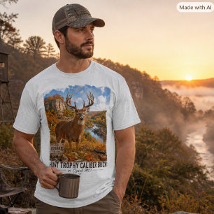 Camiseta Gráfico de caza del gran ciervo de cola blanca de