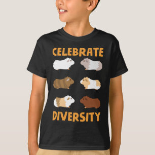 Camiseta Gráfico de cerdo guineano celebra diversidad entr