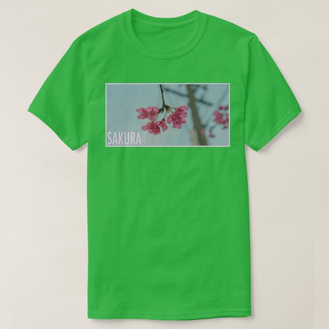 Camiseta Gráfico de cerezo en flor sakura (Diseño del anverso)