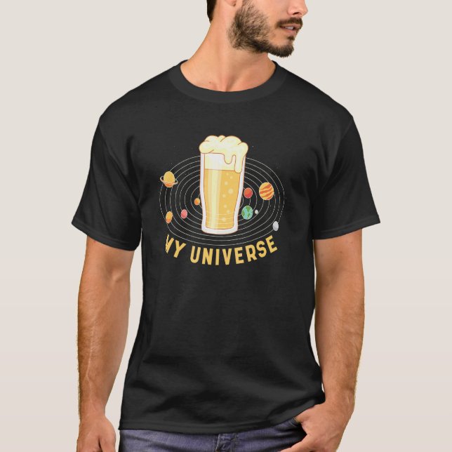 Camiseta Gráfico de cervezas de mi universo (Anverso)